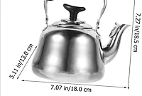 Sunwealth Bouilloire en acier inoxydable sifflante de 1,5l avec infuseur à thé.