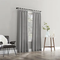 Mainstays 2-Pack Jensen Tab Top Semi-Sheer Window Curtains Panel Pair