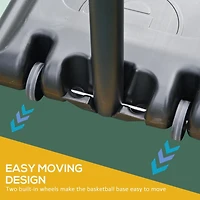 Soozier Panneau de basket réglable avec roues pour les jeunes