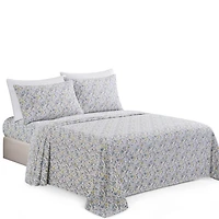 Literie Marina Décoration ultra douce et soyeuse, imprimée, en rayonne de bambou, toutes saisons, avec taies d'oreiller