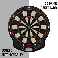 Harrows Electro 3 Soft‑Tip Electronic Dartboard – Indoor Game, Auto‑Scoring, 26 Games/185 Variations, 6 Soft‑Tip Darts, Up to 8 Players.
