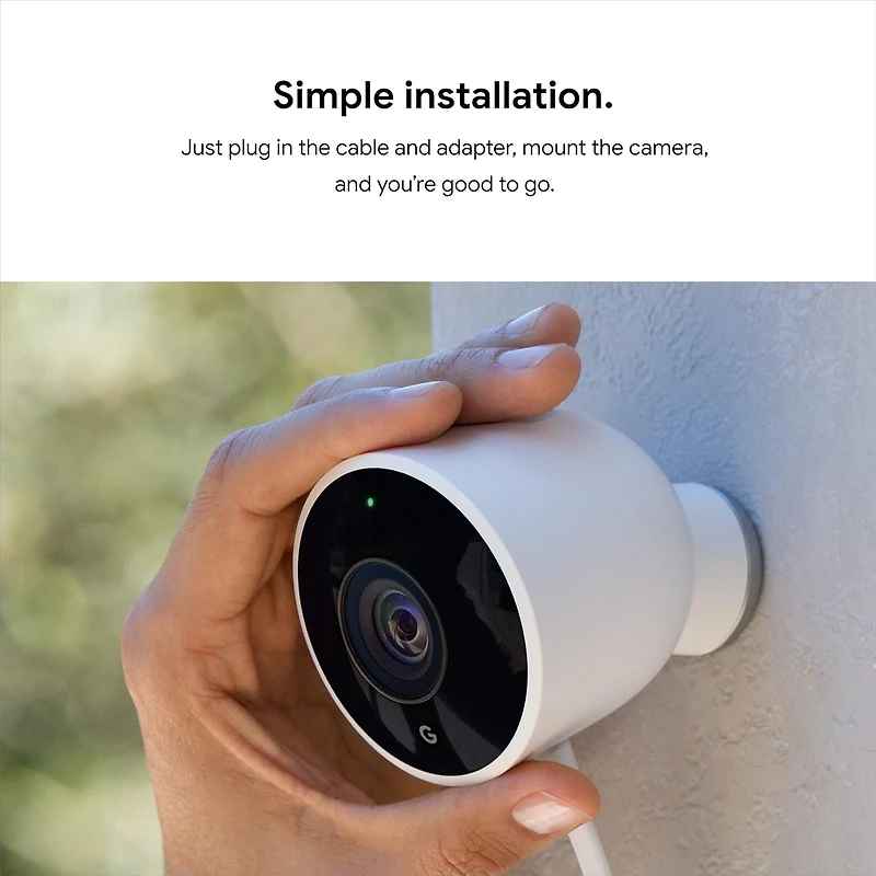 Caméra extérieure filaire Google Nest (1 unité)