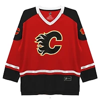 NHL Calgary Flames Gaudreau Men's Long Sleeve Deluxe Jersey Sweater