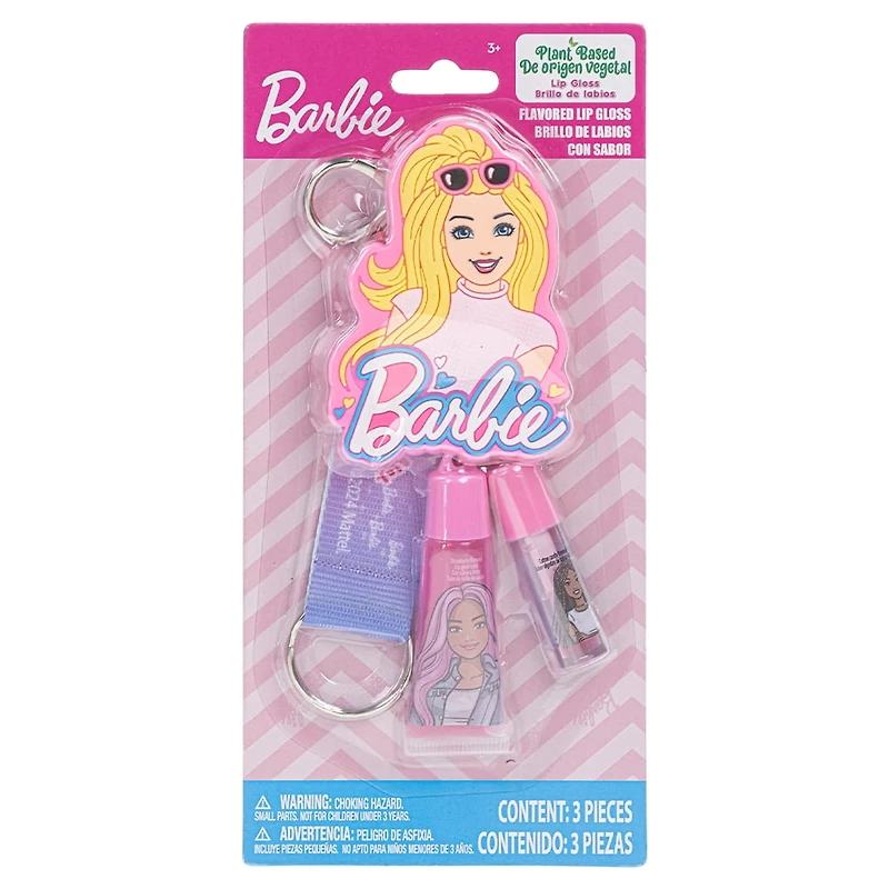 Ensemble de petits porte-clés brillants à lèvres Barbie