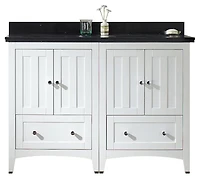 American Imaginations 23.75-in. W Wall Mount Dawn Grey Vanity Set For 3H8-in. Drilling Beige Top Biscuit UM Sink AI-17791