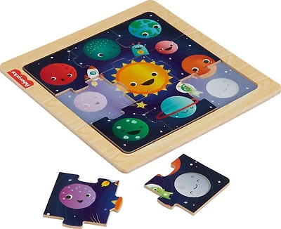 Fisher-Price Wooden Jigsaw Puzzle Space Theme - Walmart Exclusive
