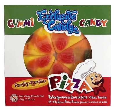 Pizza Gummies, 5 slices, net weight 64g