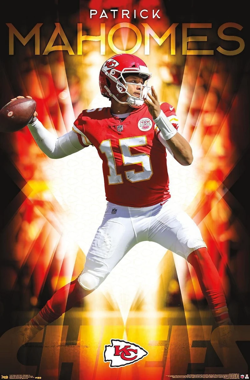 NFL Kansas City Chiefs - Patrick Mahomes II 18 Wall Poster
