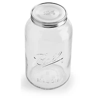Ball Decorative Mason Jar with One Piece Stainless Steel Lid, 3.78 L (128 oz), 1 Count