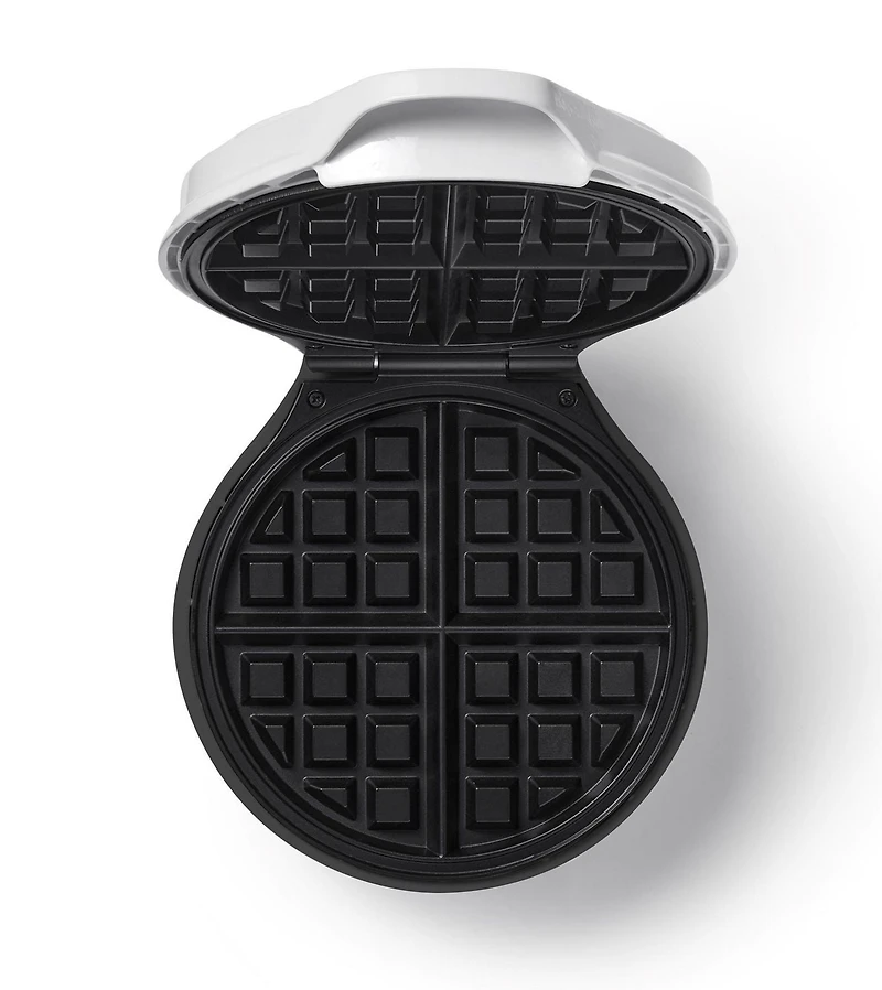 Starfrit Electric Waffle Maker - 7" Ceramic Non-Stick Cooking Surface - Scratch Resistant - 900W - White, CERAMIC WAFFLE MAKER