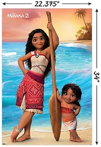 Disney Moana 2 - Moana and Simea Wall Poster