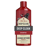 Old Spice Deep Clean Shampoo for Men with Charcoal, Fresh and Clean Scent, Removes Built Up Dirt and Oil, 400ML