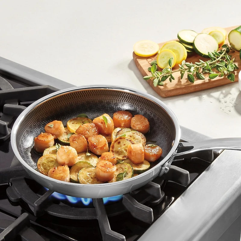 Cuisinart FusionPlus Poêle à frire antiadhésive de 25,4 cm, en acier inoxydable, compatible avec induction, sans PFAS