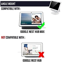 Support réglable Wasserstein pour Google Nest Hub Max - Conçu pour Google Nest (Charbon)