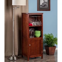 Winsome Brooke Jelly Armoire Ouverte, en fini noyer