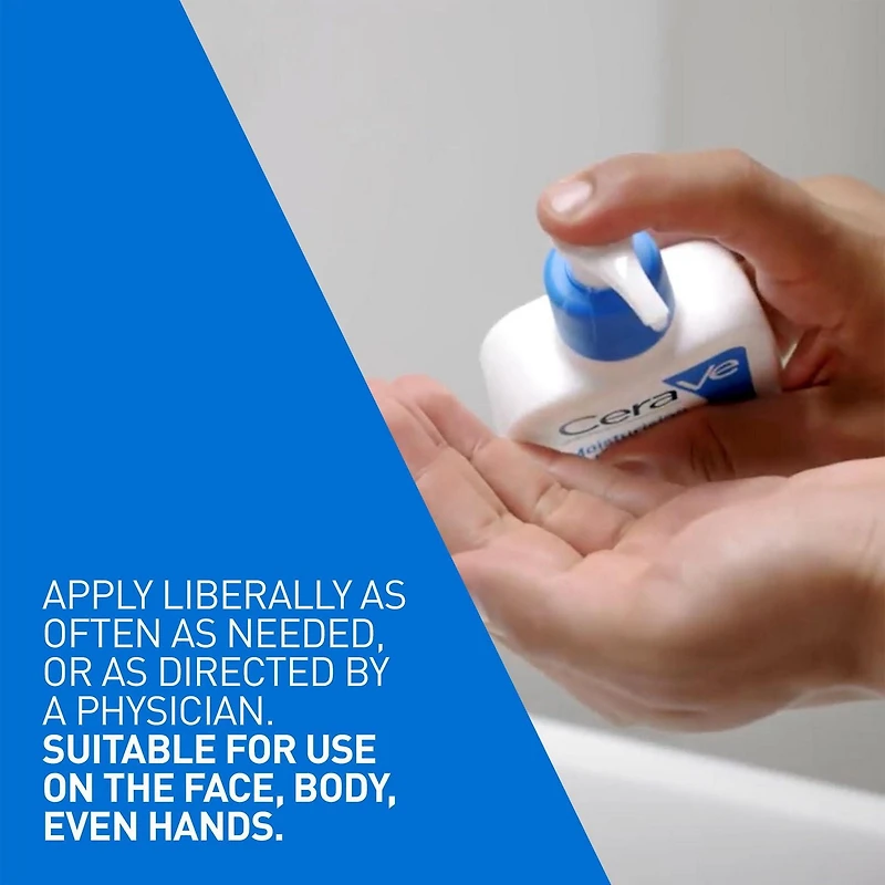 CeraVe Lotion Hydratante Quotidienne, Lotion Légère pour Visage et Corps avec Céramides, 473 ml 562mL