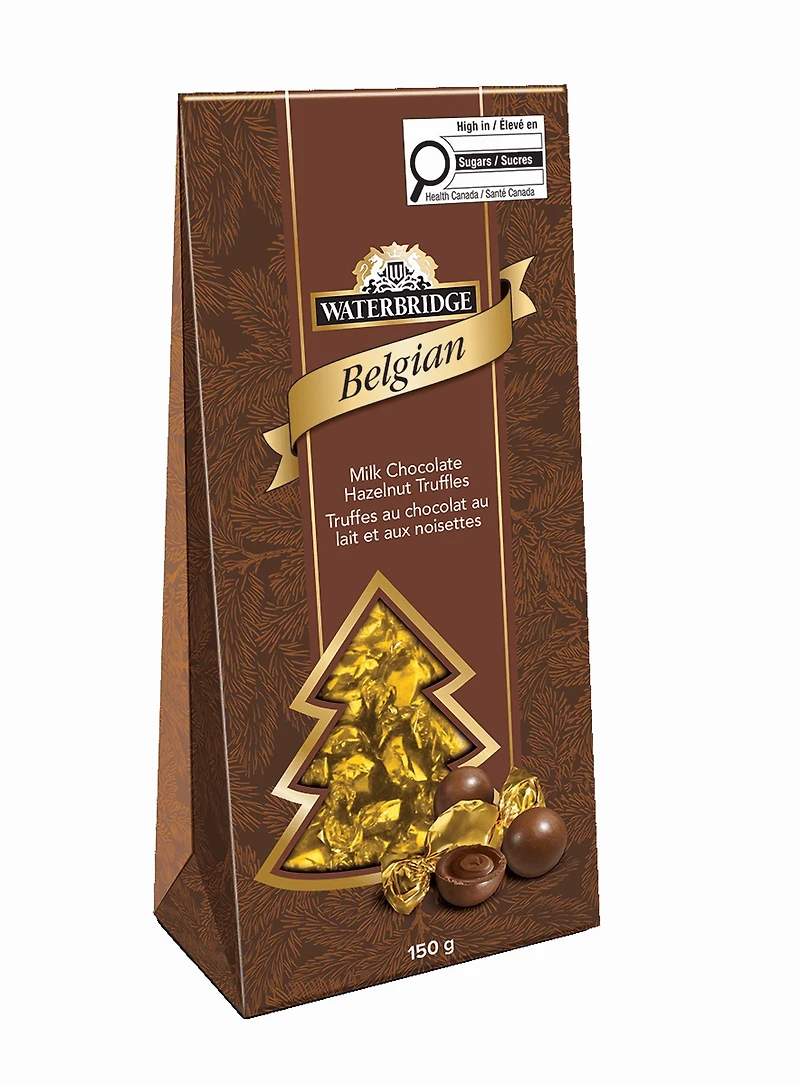 WB BELGIAN HAZELNUT TRUFFLE CARTON, WB BELGIAN HAZELNUT TRUFFLE CARTON