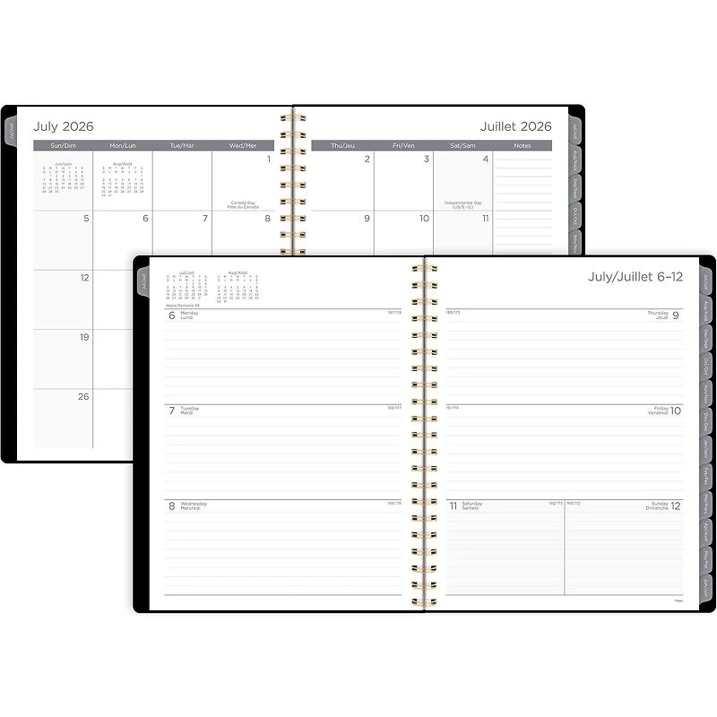 Agenda scolaire hebdomadaire et mensuel format grand Mead® Magic Stars 2026‑2027