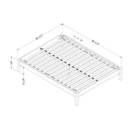 South Shore Vito Solid Wood Platform Bed