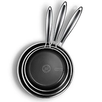 Kitchen Star Cladtec Series Fry Pan, 3 Piece Set, 20-26-30 cm