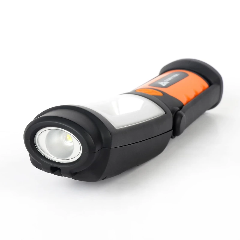 Lampe de travail et lampe de poche DEL portative Ozark Trail avec base magnétique et crochet de suspension, fonctionne sur batterie Polyvalent et portable