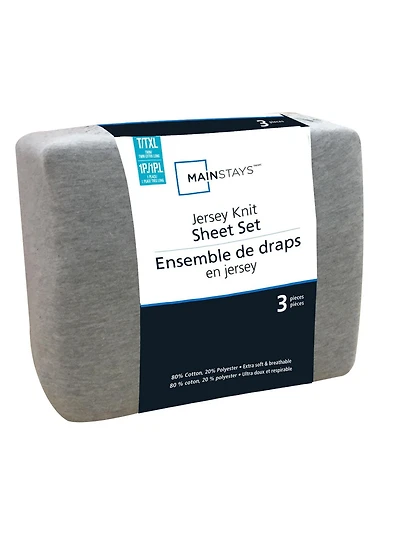Mainstays Jersey Knit Sheet Set