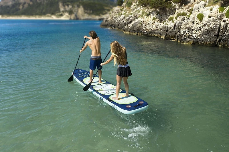 Aqua Marina - SUPER TRIP 14'0 Tandem Family Planche de Stand Up Paddle Gonflable (iSup)