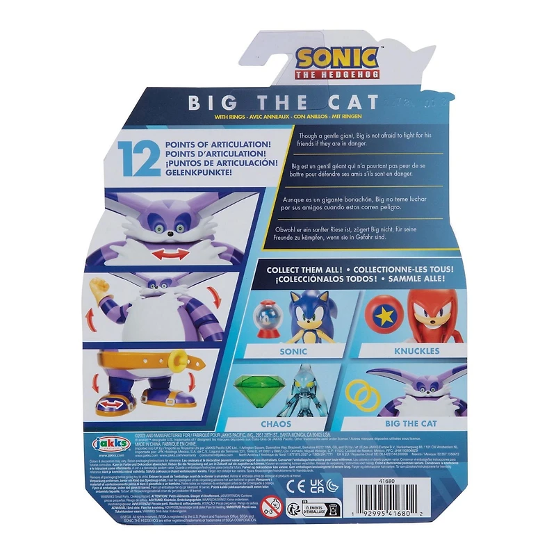 Figurine Sonic de 4 pouces – Grand de Chat