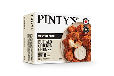 Pintys Buffalo Chicken Flings, Seasoned, Cut-up, Fully cooked