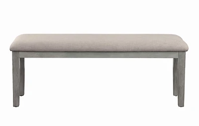 Topline Home Furnishings Banquette de salle à manger gris