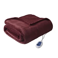 Home Essence Apartment Heated microlight to teddy fleece throw