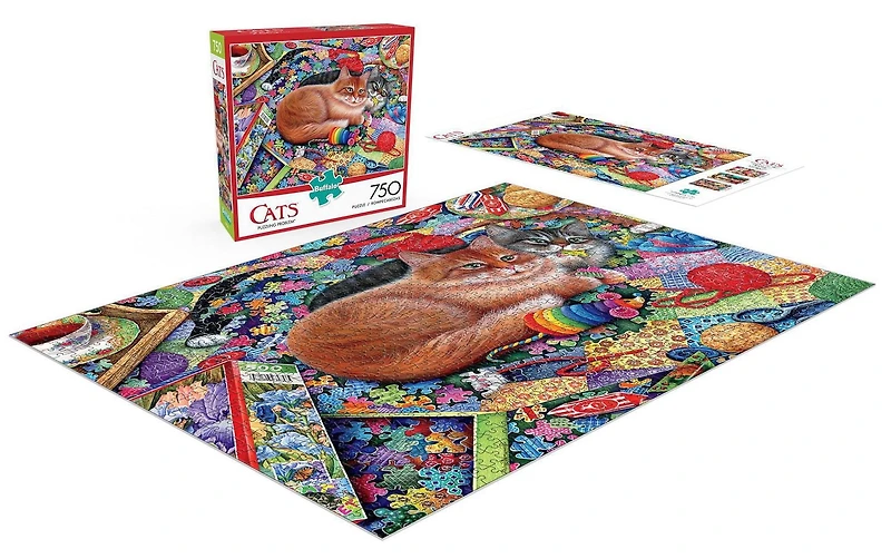 Buffalo Games - Le puzzle Cats - Puzzling Problem - en 750 pièces