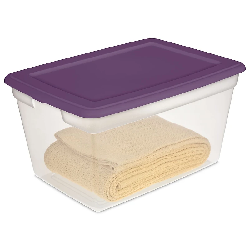 Sterilite 55L Storage Box - Purple