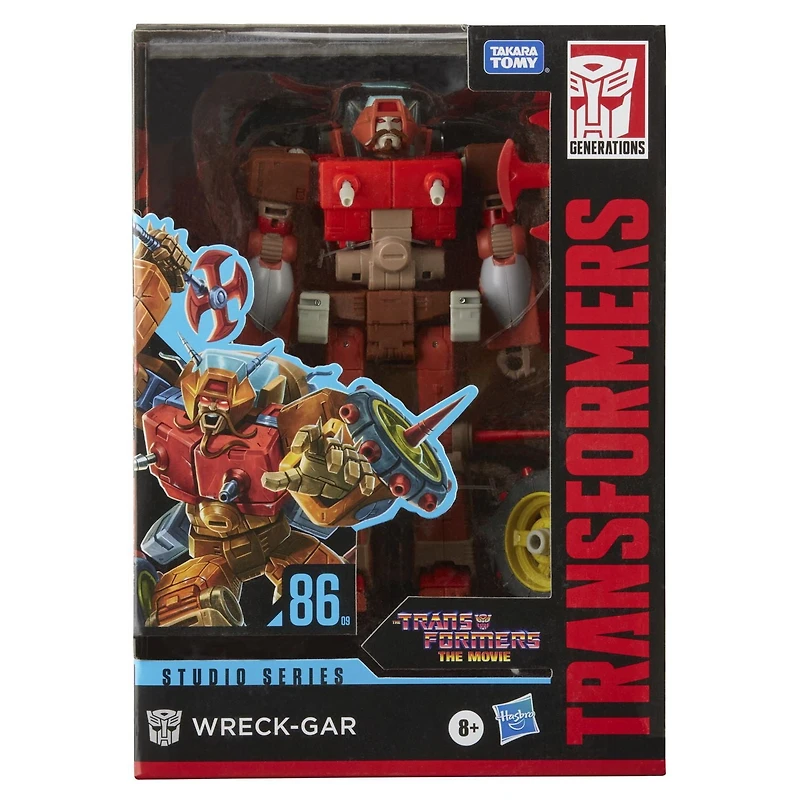 Transformers Studio Series 86-09, figurine Wreck-Gar 1986 de 16,5 cm de Transformers : le film, classe Voyageur, dès 8 ans