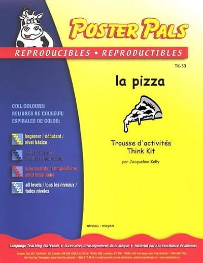 Activités reproductibles en français pour la classe de FLS sur la Pizza