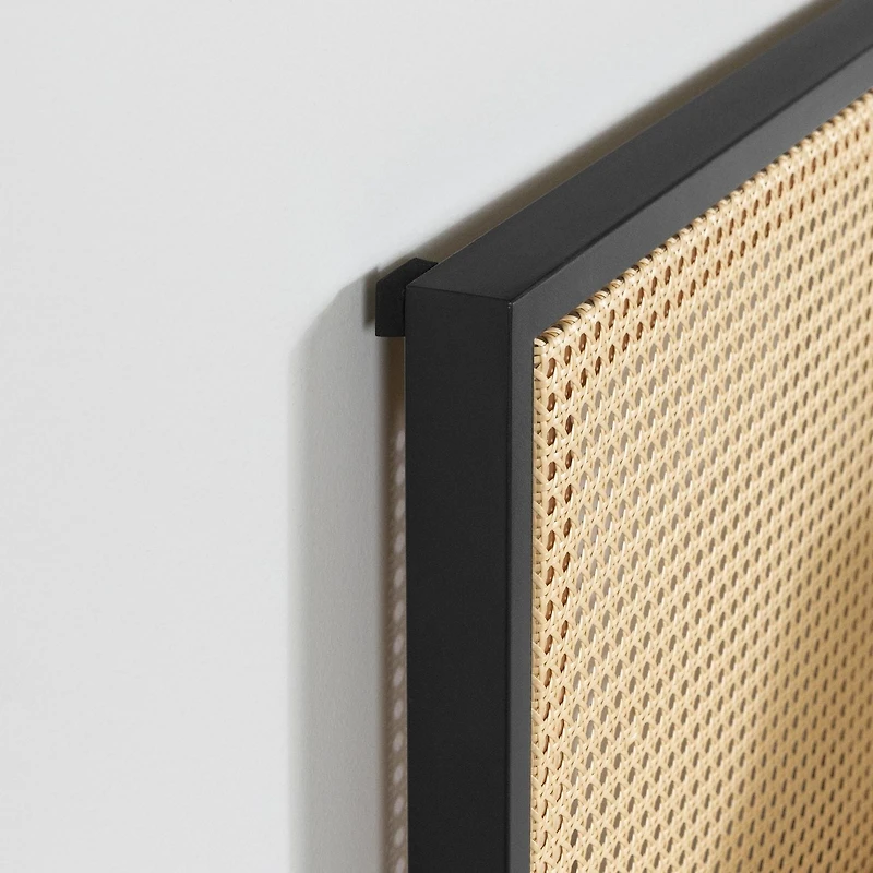 Lit plateforme en métal avec cannage de la collection Hoya South Shore
