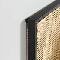 Lit plateforme en métal avec cannage de la collection Hoya South Shore