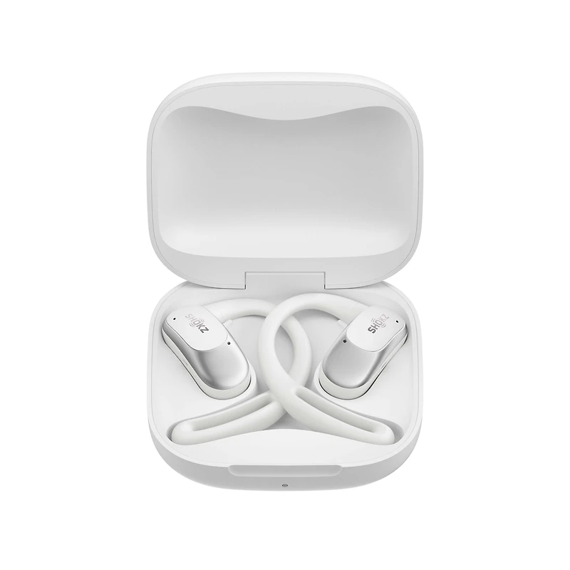 Shokz OpenFit Air, Véritable Sans Fil, Microphone Intelligent Intégré, Blanc