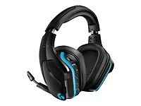 Casque de jeu G935 Câblé / Sans fil Sur tête Stéréo Logitech - USB, Mini-phone (3.5mm) - Câblé -Sur tête - Binaural - Circumaural - Cardioïde, Uni directionnel Microphone - Noir, Bleu