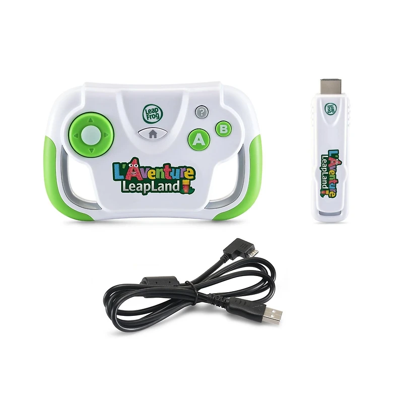 LeapFrog L'aventure LeapLand- Jeu vidéo d’apprentissage pour téléviseur, contrôleur sans fil avec clé de jeu HDMI
