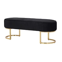 BANC ORCHIDÉE de couleur noire