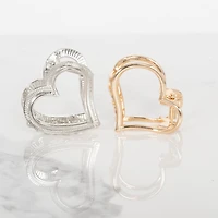 Paquet de 2 pinces à griffes en cœur Scünci