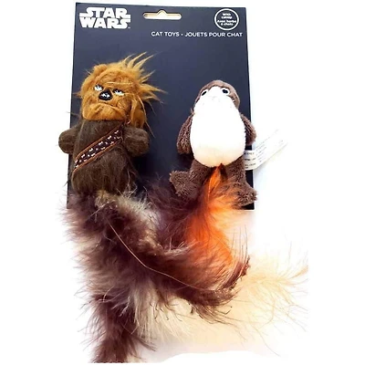 Silver Paw Star Wars Porg and Chewbacca Cat Toys