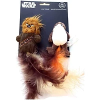Silver Paw Star Wars Porg and Chewbacca Cat Toys