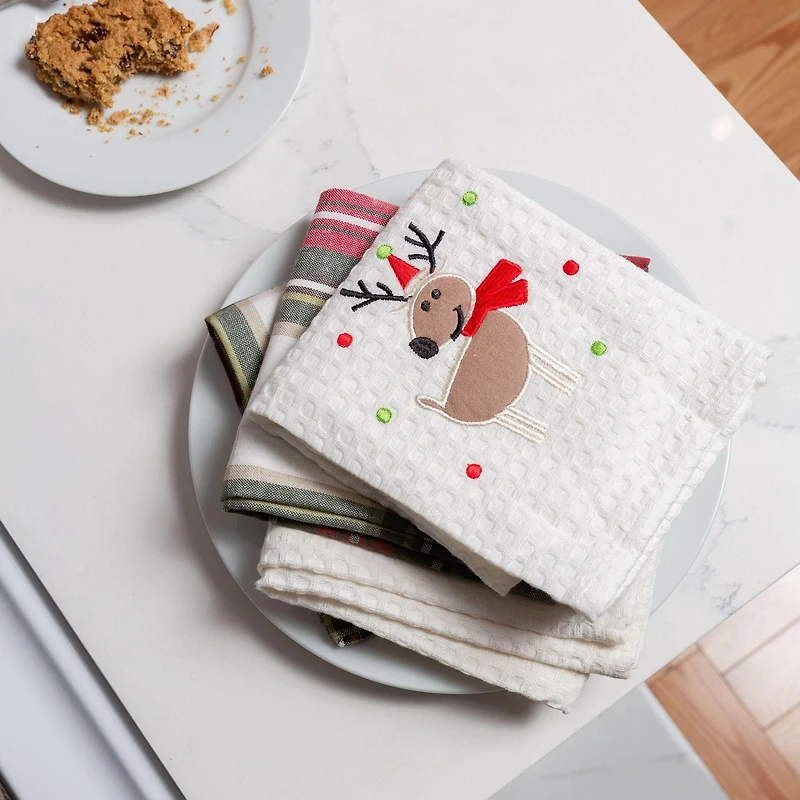 Celebration Plaid 100% Cotton Kitchen Towel