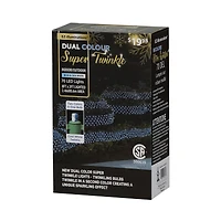 Ruban de 70 DEL bleues avec scintillement blanc froid, de 8 pieds x 2 pieds, EZ-Illuminations Zone éclairée de 8 pieds x 2 pieds (2,4 m x 0,6 m)