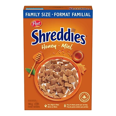 Céréales Shreddies au miel de Post, format familial, 710 g