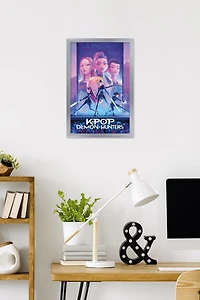 Netflix KPop Demon Hunters (2025) - One Sheet Wall Poster, 14.725" x 22.375" Framed