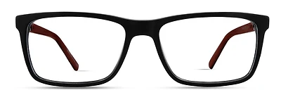 Phat Farm Lunettes De Vue Pour Hommes, Hv704, Noir Rouge, 58-18-150