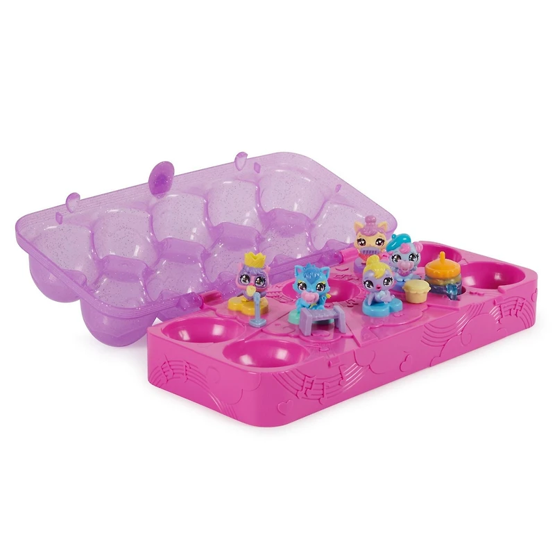 Hatchimals Alive, Egg Carton Toy with 5 Mini Figures in Self-Hatching Eggs, 11 Accessories, Kids Toys for Girls and Boys Ages 3 and up